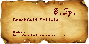 Brachfeld Szilvia névjegykártya